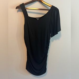 Black one shoulder top